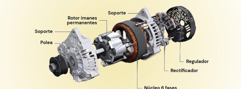 Alternador Automotriz: Funciones Cruciales y Mantenimiento 1 alternador automotriz funciones cruciales y mantenimiento
