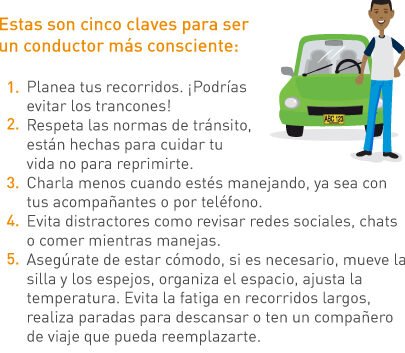 perfil de un conductor seguro caracteristicas clave